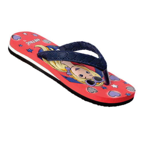Red And Navy Color Ladies Slipper