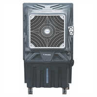 Industrial Air Cooler - Plastic Material, Floor Standing Design | Manual Cleaning, AC Power Supply, Commercial Use, Warranty Included