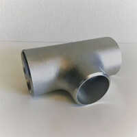 Mild Steel Tee - Polished Finish, Silver Color , Durable And Sturdy For Industrial Applications