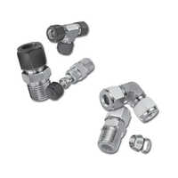 Instrumentation Tube Fittings - Stainless Steel, 1/2 Inch Size, Silver Color - Polished Surface For Easy Installation And Corrosion Resistance