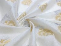 Latest Premium Dola Silk Jacquard Butti Fabric - Attributes: Comfortable & Soft