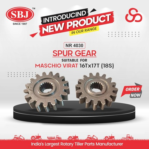 Spur Gear 16X17(18S) Suitable For  Maschio Virat - Color: Silver