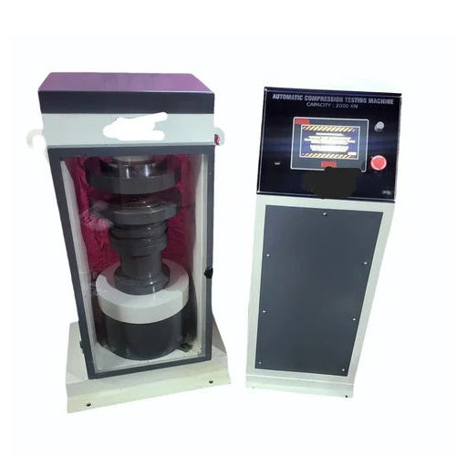 White Automatic Compression Testing Machine