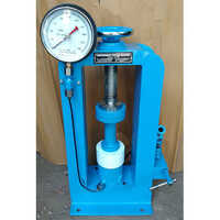 Hand operated compression testing machine