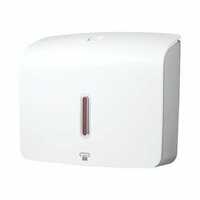 Tissue Dispenser - Durable Plastic, 52.5x30x70.5mm, Glossy White | Wall-mounted, Compact Size, Easy To Refill, 1-year Warranty