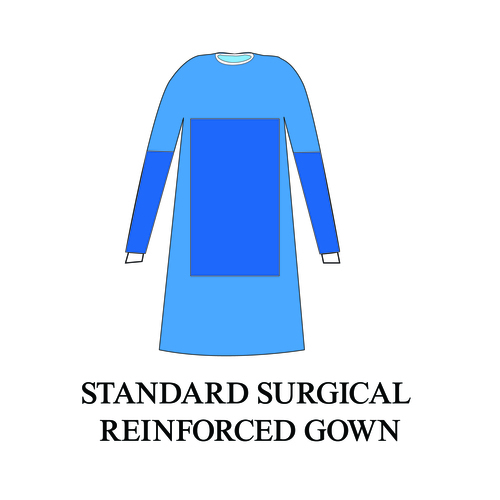 STANDARD SURGICAL REINFORCED GOWN 