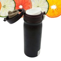 STAINLESS STEEL WATER BOTTLE LEAK PROOF RUST PROOF HOT  COLD DRINKS GYM SIPPER   (350 ML)  (12760)