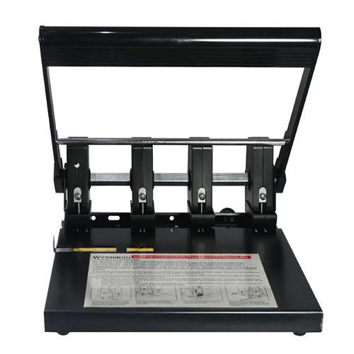 Black 4 Hole Punch Machine