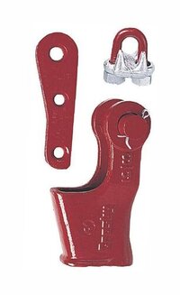 Crosby S 421 T Wedge Sockets - Cast Steel, 9-10mm To 30-32mm, Red | High Efficiency, Quic-check "go/no-go" Feature, Fatigue Resistance