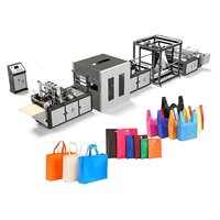 Fully Automatic Non Woven Bag Making Machine - Color: White And Blue