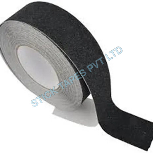 Anti Skid Tapes - High Quality PVC, Black Color - Hot Melt Adhesive, Single Side Application