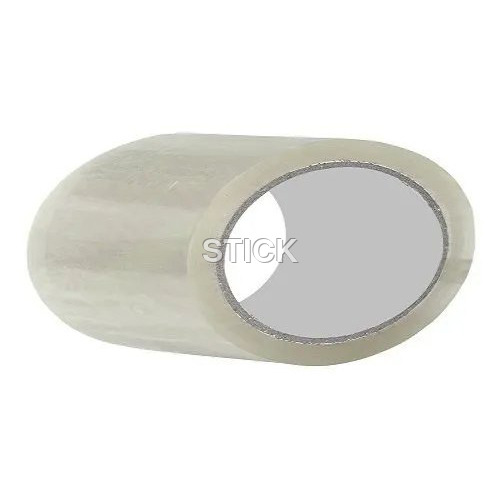 Transparent BOPP Tape - 48mm Width, Single Sided Acrylic Adhesive, 30m Length, White Color for Business Use