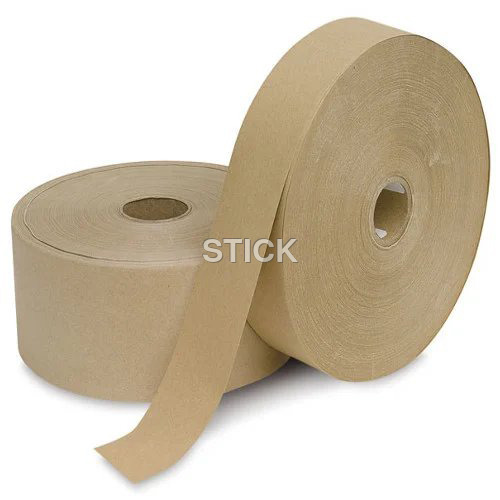 Craft Paper Tape - Customizable Size, Brown Color | Self-Adhesive, High Tensile Strength, Strong Adhesion for Packaging and Crafting
