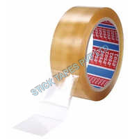 Tesa 2300 Cellophane Tape - Cellophane, 66m Length X 48mm Width, Transparent | Single-sided Synthetic Rubber Adhesive For Sealing And Packing Applications
