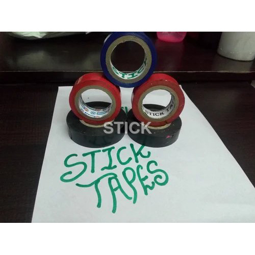 Automobile Insulation Tapes - PVC Material, 18 mm Width, Red Blue Black Color , Heat Resistant Up to 105Â°C, Strong and Durable, Single-sided Adhesive