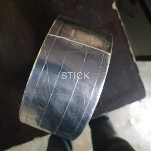 Aluminium Foil Tape - 48mm Width x 50m Length | High Tensile Strength, Single-Sided Acrylic Adhesive, Silver Color, Ideal for HVAC Applications
