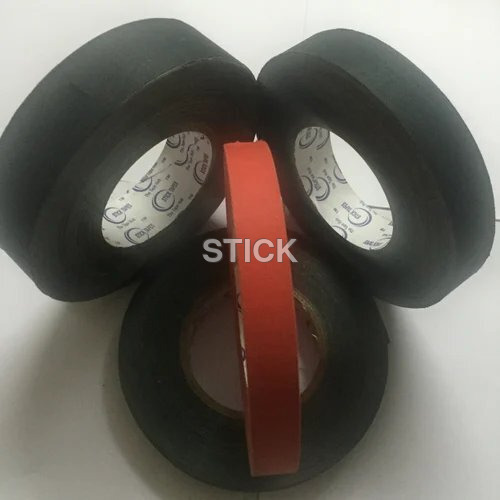 Book Binding Tape - PVC Material, 3cm Width, 20m Length, Black Red Color | Moderate Elongation, High Peeling Strength, Single-Sided Adhesive