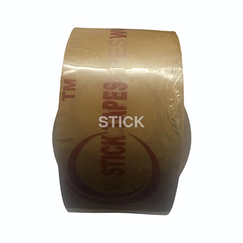 Custom Printed Bopp Self Adhesive Tape Roll - Color: Brown