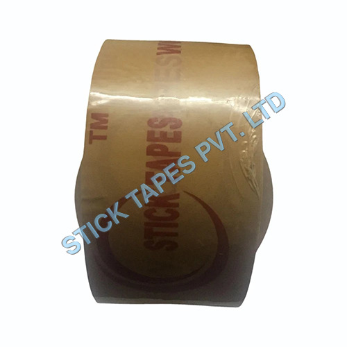 Custom Printed Bopp Self Adhesive Tape Roll - Color: Brown