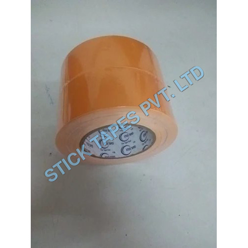 Floor Marking Tape - PVC, 72" Width, 0.13" Thickness - Single Sided Acrylic Adhesive, Bright Orange Color