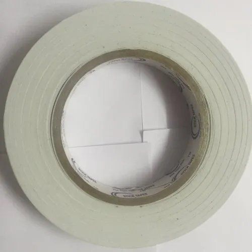 Double Sided Tissue Tape - 100mm Width, 50m Length | White, Pressure Sensitive Adhesive