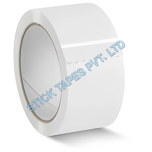 Industrial Sealing Tapes - Polypropylene, 50m Length, 48mm Width, White Color - High Tensile Strength, Single-Sided Acrylic Adhesive, 0.060mm Thickness