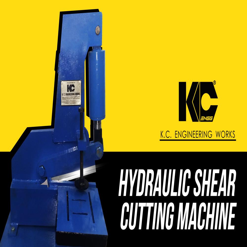 Industrial Hydraulic Shear Cutter - Color: Blue
