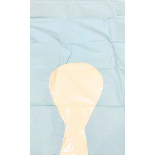 Sky Blue And White Disposable Hip U Drape