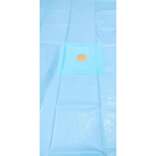 Sky Blue And White Disposable Knee O Drape