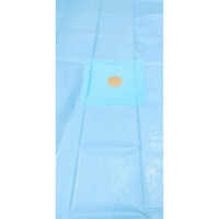 Disposable Knee O Drape - Non-woven Material, Single-use Sterilized Coverage, Sky Blue And White Color | Hospital Grade Hygiene Protection