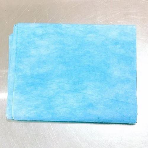 Sky Blue And White Disposable Hospital Bed Sheet