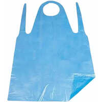 Disposable Pe Apron - Sterilized Non-woven Material, Sky Blue And White Color | Hospital-grade, Single-use Convenience