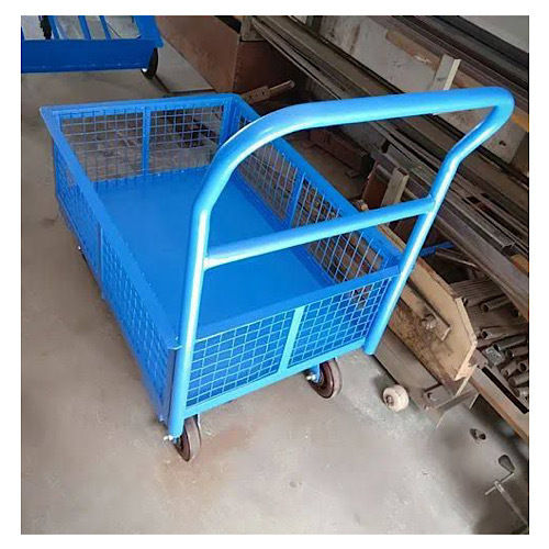 Industrial side support platform trolley