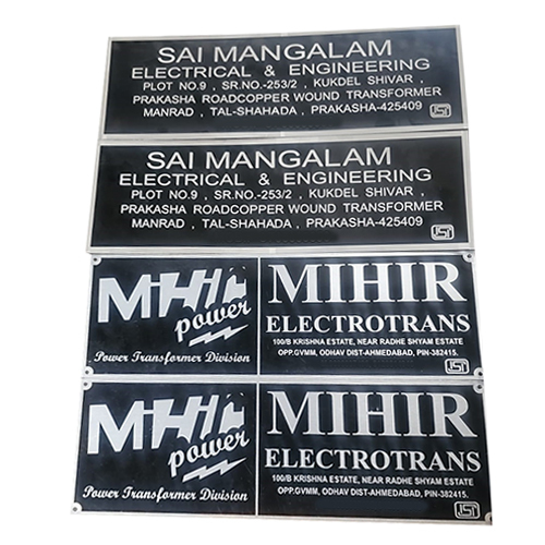 Aluminum Name Plate