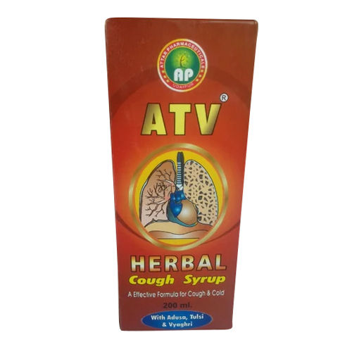 Atv Herbal Cough Syrup Age Group: Suitable For All