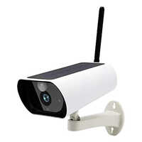 Black Active Pixel Solar Battery Powered 2mp 1080p Sim Card Supported Wireless Security Camera