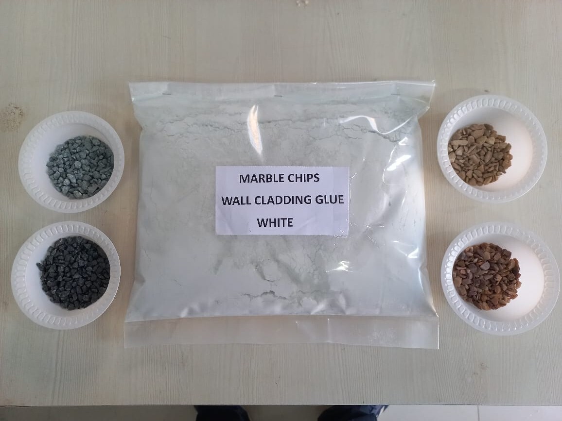 marble chips wall cladding glue or marble adhesive powder