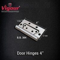 Premium Stainless Steel Welded Head, Antique Finish Door Hinges Dh-604 - Size: 4"