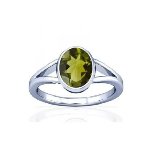 Peridot Gemstone Silver Ring