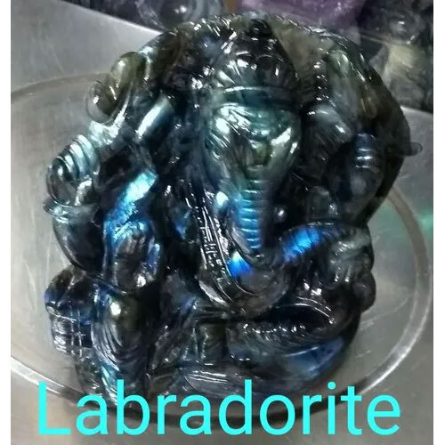 Labradorite Crystal Ganesha