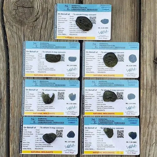 Genuine Moldavite Gemstone-Lab Certified, Natural Moldavite Gemstone, Spiritual Gifts for Meditation