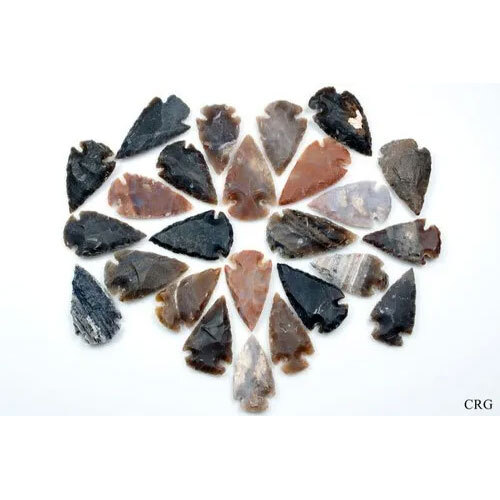 Fancy Agate Arrowheads 2 avg Wholesale Lot