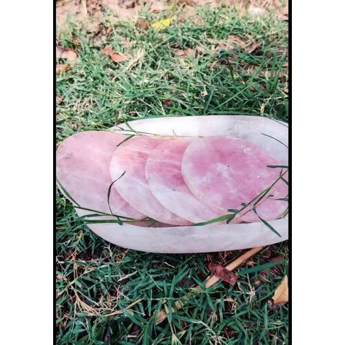 Rose Quartz Coasters, (Set Of 4) Agate Coasters, Quartz Coasters,Gift For Her, Birthday Gift,