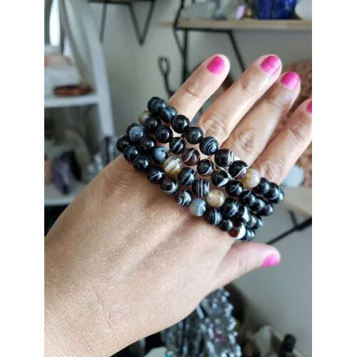 Black Sulemani Healing Bracelet Protection Gemstone