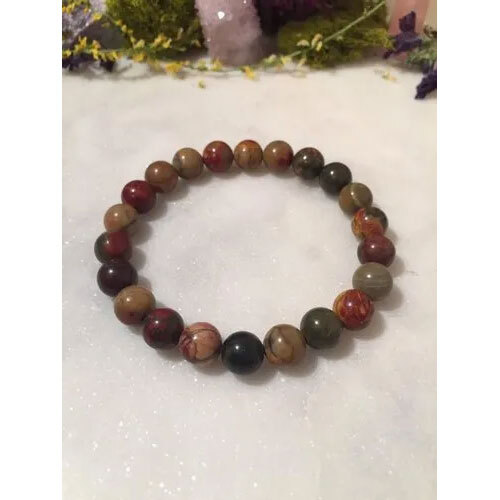 Picasso Jasper Bracelet -Grounding The Root Chakra - Connection To Nature - Mindfulness