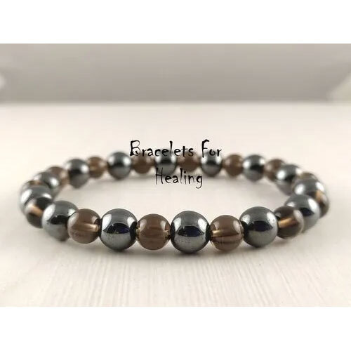 Hematite And Quartz Bracelet, Bracelets For Healing, Bracelet for Gift, Men And Women Bracelet,
