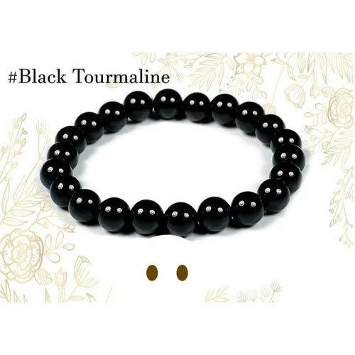 Black Tourmaline Bracelet Positive Energy Bracelets Meditation Bracelet Beaded Bracelet