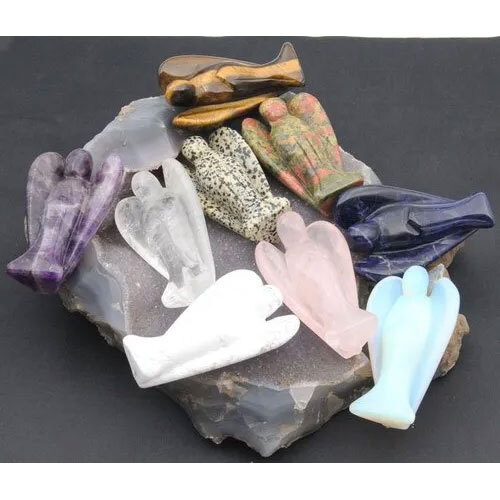 3 Inch 7 Kinds Gemstone Angel Decor,Crystals Decor,Hand Making Amethyst Decor,Big Size Angel Decor
