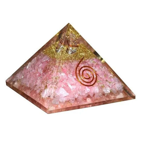 Rose Quartz Orgonite Pyramid Orgone Pyramids Crystal Pyramid EMF Protection