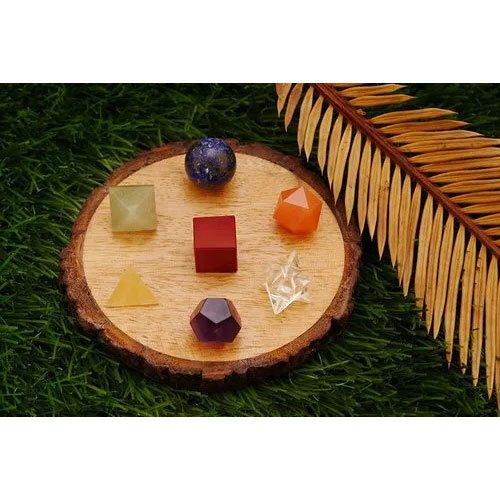Seven Chakra Geometry Set Reiki Healing Gemstone Gift Set Energy Generator Sacred Gemstone